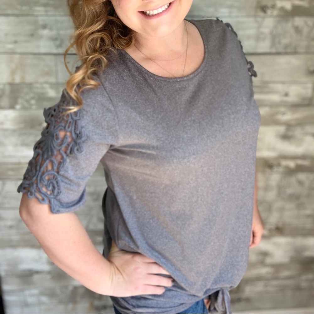 Crochet detail top